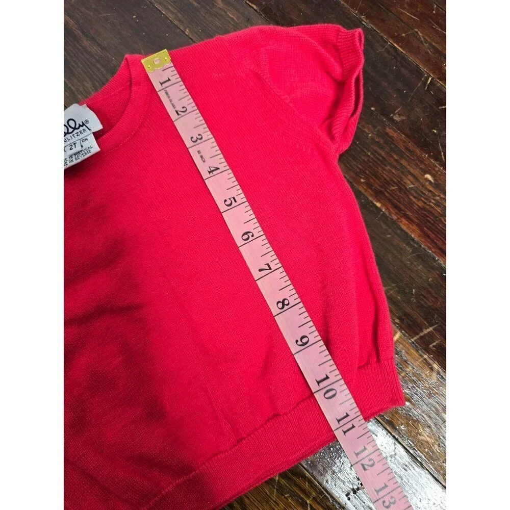 Vintage Lilly Pulitzer Girls 2T Red Shirt Cotton
